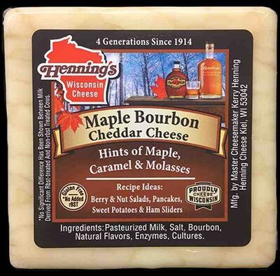 Maple Bourbon Cheddar Cheese, Maple Bourbon