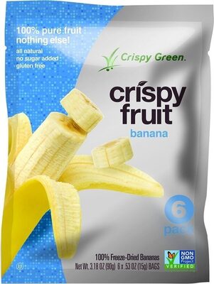 No Sugar Added 100% Freeze-Dried Banana Crispy Fruit, Banana