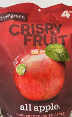 Crispy Green Crispy Fruit 100% Freeze-Dried Apple, 0.53 Oz, 4 Count