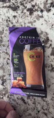 High Protein Caramel Iced Coffee, Caramel