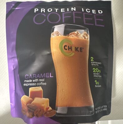 Hight Protein Carmel Iced Coffee, Caramel