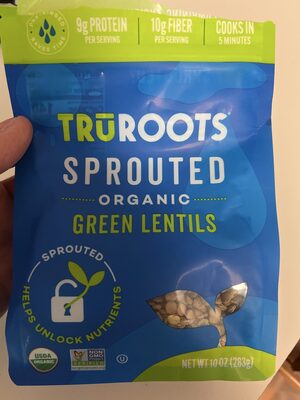 Organic Sprouted Green Lentils