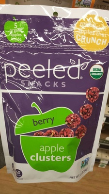 Peeled Snacks, Apple Clusters, Berry, Berry