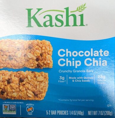 Chocolate Chip Chia Crunchy Granola Bars, Chocolate Chip; Chia