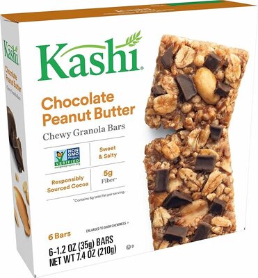 Chocolate Peanut Butter Chewy Granola Bars, Chocolate; Peanut Butter