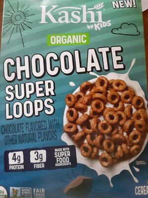 Organic Chocolate Super Loops Cereal, Chocolate