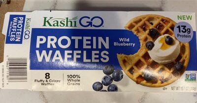 Wild Blueberry Protein Waffles, Wild Blueberry