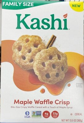 Maple Waffle Crisp Bite-Size Crispy Waffle Cereal With A Touch Of Maple Syrup Cereal, Maple Waffle Crisp