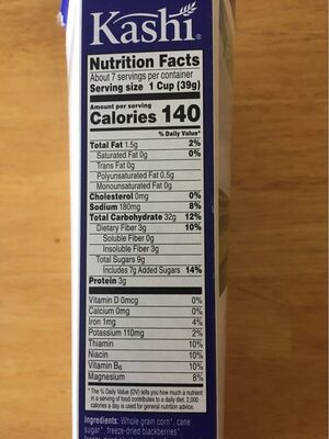 Kashi Whole Health Ready To Eat Cereal Indigo Morning 10.3oz