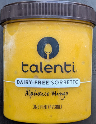 Alphonso Mango Dairy-Free Sorbetto, Alphonso Mango