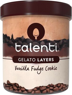 Vanilla Fudge Cookie Gelato Layers, Vanilla Fudge Cookie