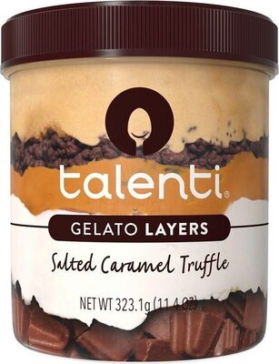 Salted Caramel Truffle Gelato Layers, Salted Caramel Truffle