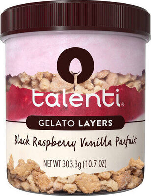Black Raspberry Vanilla Parfait Gelato Layers, Black Raspberry Vanilla Parfait