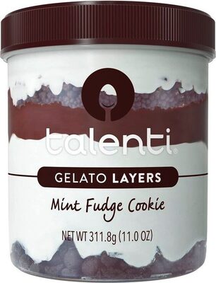 Mint Fudge Cookie Gelato Layers, Mint Fudge; Cookie