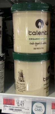 Oak-Aged Vanilla Organic Gelato, Oak-Aged Vanilla