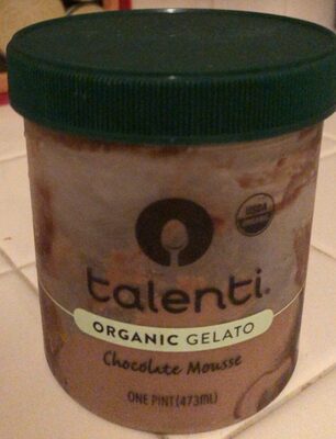 Chocolate Mousse Organic Gelato, Chocolate Mousse