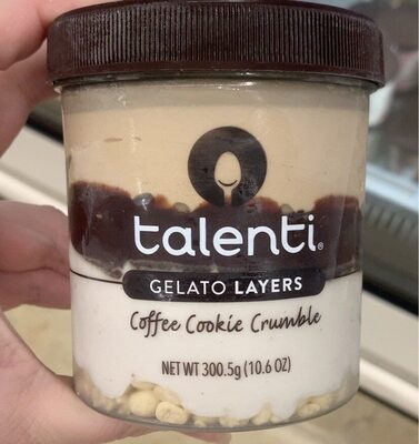 Coffee Cookie Crumble Gelato Layers, Coffee Cookie Crumble