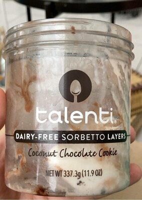 Coconut Chocolate Cookie Dairy-Free Sorbetto Layers, Coconut Chocolate Cookie