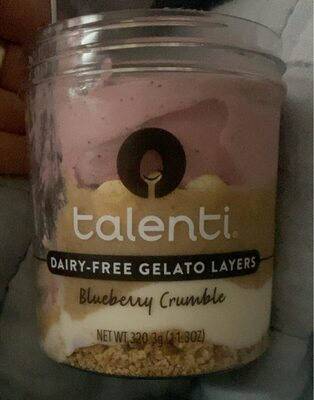 Blueberry Crumble Dairy-Free Gelato Layers, Blueberry Crumble