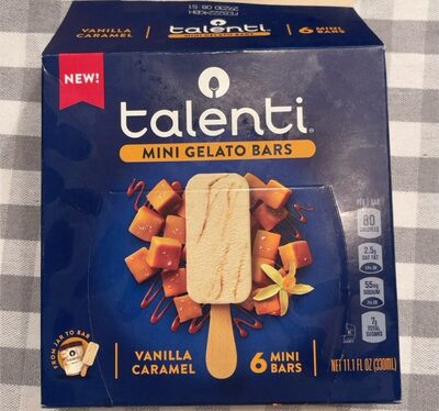 Vanilla Caramel Mini Gelato Bars, Vanilla Caramel