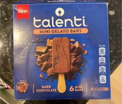 Dark Chocolate Mini Gelato Bars, Dark Chocolate