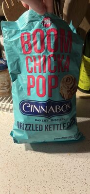 Angie's BOOMCHICKAPOP Cinnabon Bakery Inspired Cinnamon Roll Flavored Drizzled Kettle Corn, 4.5 oz.