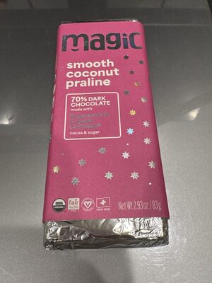 Magic All-One Smooth Coconut Praline Chocolate, Smooth Coconut Praline