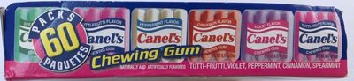 Tutti-Frutti, Violet, Peppermint, Cinnamon, Spearmint Chewing Gum, Tutti-Frutti, Violet, Peppermint, Cinnamon, Spearmint