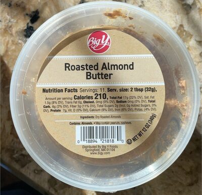 Roasted Almond Butter, Roasted