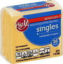 American Pasteurized Prepared Cheese Product Singles, American