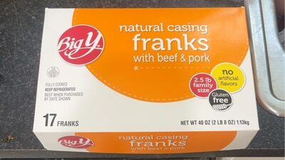 Natural Casing With Beef & Pork Franks