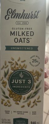 Unsweetened Milked Oats, Unsweetened