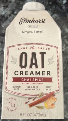 Creamer Plant Based Oat, Chai Spice