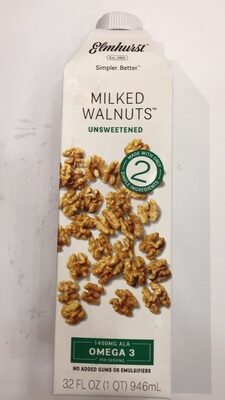 Unsweetened Milked Walnuts, Unsweetened