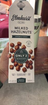 Unsweetened Milked Hazelnuts, Unsweetened