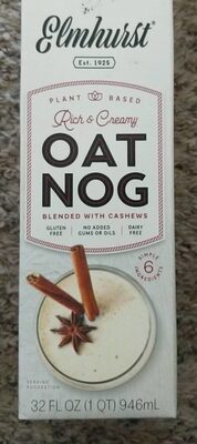 Plant Based Rich & Creamy Oat Nog