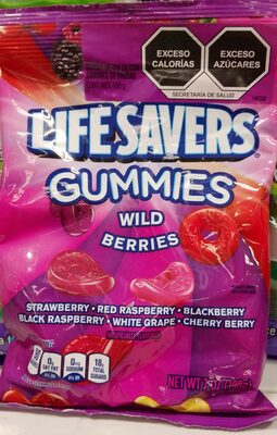 Wild Berries Gummies Candy, Strawberry, Red Raspberry, Blackberry, Black Raspberry, White Grape, Cherry Berry
