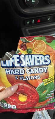 5 Flavors Hard Candy, Cherry, Raspberry, Watermelon, Orange, Pineapple