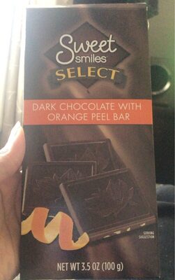 Dark Chocolate With Orange Peel Bar, Dark Chocolate With Orange Peel