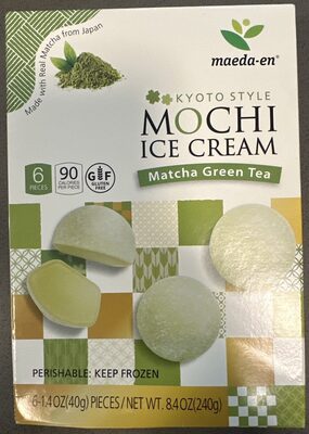 Matcha Green Tea Kyoto Style Mochi Ice Cream, Matcha Green Tea