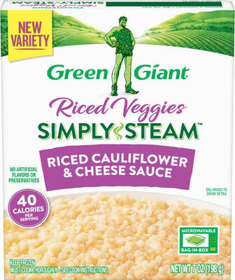 Riced Cauliflower & Cheese Sauce Riced Veggies, Riced Cauliflower & Cheese Sauce