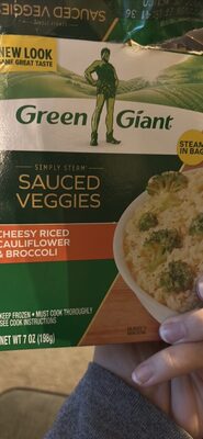 Riced Cauliflower, Broccoli Florets & Cheese Sauce Riced Veggies, Riced Cauliflower, Broccoli Florets & Cheese Sauce