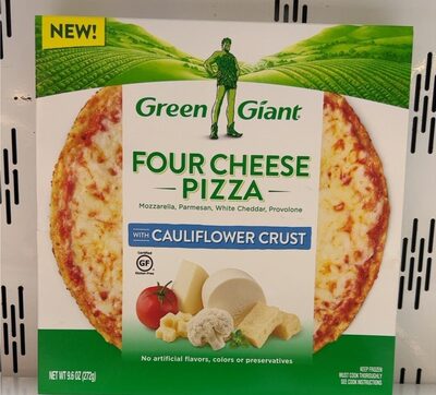 Four Cheese With Cauliflower Crust Pizza, Mozzarella; Parmesan; White Cheddar; Provolone