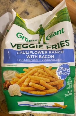 Cauliflower Ranch With Bacon Veggie Fries, Cauliflower Ranch With Bacon