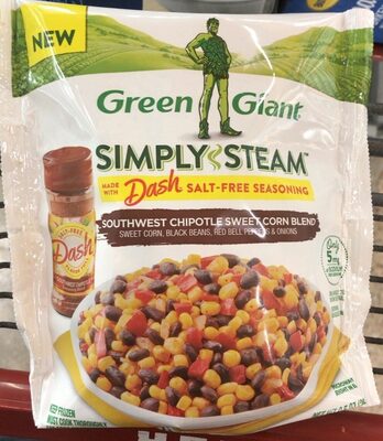 Southwest Chipotle Sweet Corn Blend Sweet Corn, Black Beans, Red Bell Peppers & Onions, Southwest Chipotle Sweet Corn Blend
