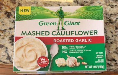 Roasted Garlic Mashed Cauliflower, Roasted Garlic