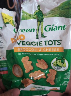 Broccoli & Cheese Dino Veggie Tots, Broccoli & Cheese