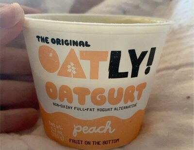 Peach Fruit On The Bottom Oatgurt Non-Dairy Full-Fat Yogurt Alternative, Peach