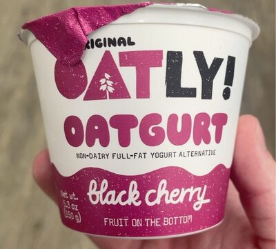 Black Cherry Fruit On The Bottom Oatgurt Non-Dairy Full-Fat Yogurt Alternative, Black Cherry