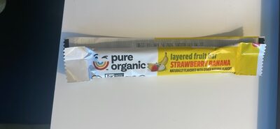 Pure Organic Pure Layered Fruit Bars Strawberry Banana .63oz